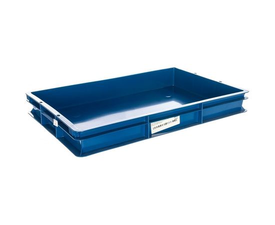 Сплошной ящик п/э 600x400x75 синий Тара.ру 07732 