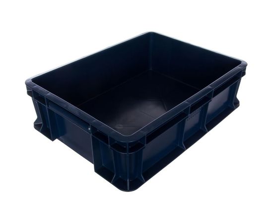 Сплошной ящик с внешней ручкой Тара.ру 400х300х120 мм, синий 18588 