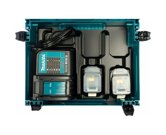 Аккумулятор BL1815N 2 шт. (18В;1.5 А*ч; Li-ion) + зарядное устройство DC18SD Makita 197143-8 