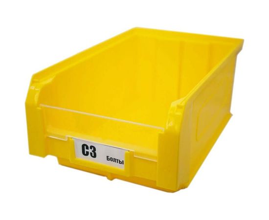 Ящик СТАРКИТ пластиковый, 9,4л, желтый C3-Y-2 