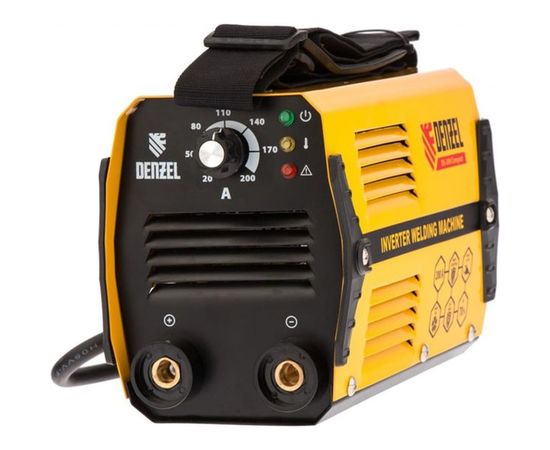 Аппарат инвертор дуговой сварки 200 А, ПВ DENZEL DS-200 Compact 94373 
