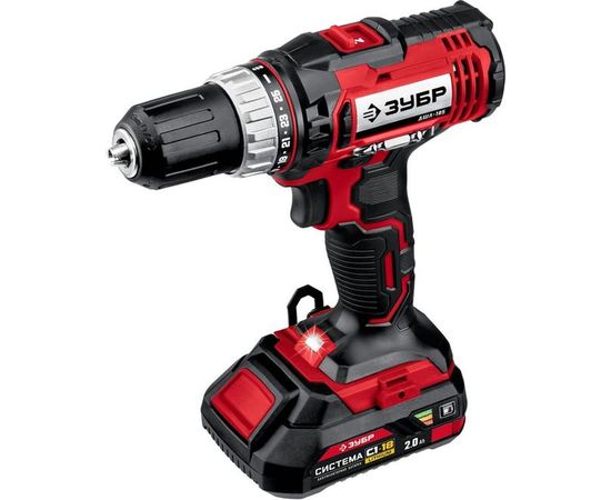 Дрель-шуруповерт ЗУБР ДШЛ-185-22 