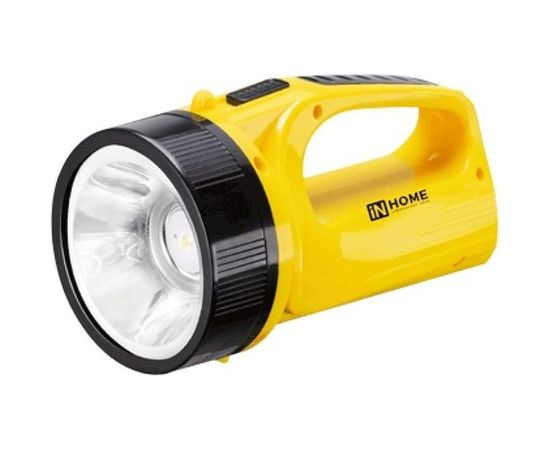 Аккумуляторный фонарь прожектор IN HOME PLA 01BY, 1LED, 140Lm, 7ч, 2 режима, з/у 230В 4690612031798 