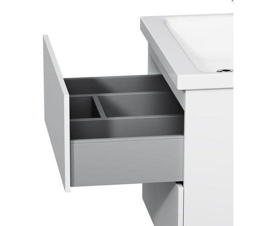 Подвесная база под раковину AM.PM Gem 60 см 2 ящика push-to-open M90FHX06022WG – изображение 5