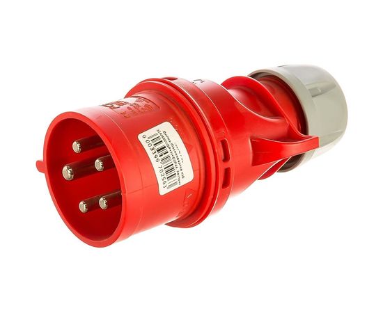 Кабельный вилка-фазоинвертор PCE 32А 400V 3P+N+E IP44 7025-6 – изображение 2