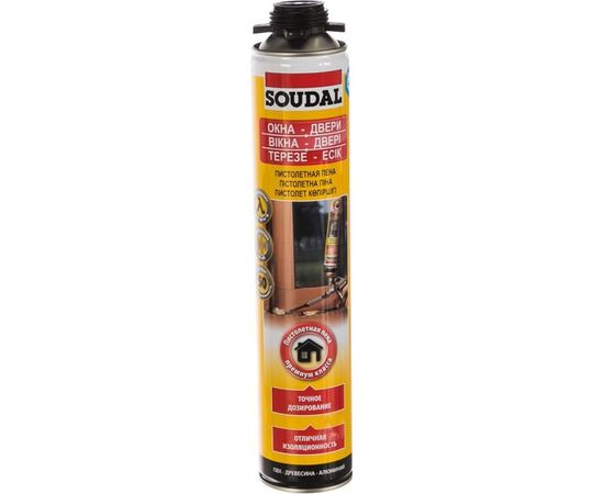Желтая пистолетная пена SOUDAL 50 113986 – изображение 2