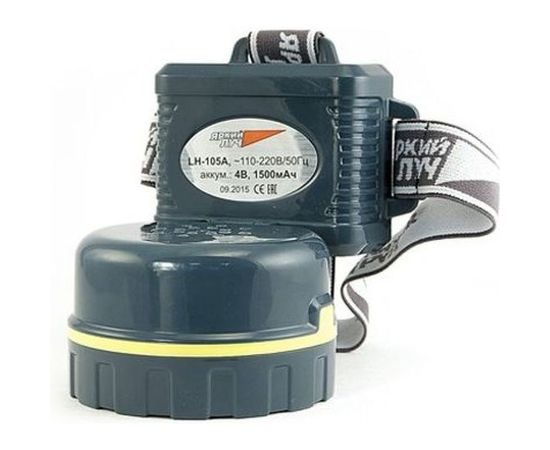 Фонарь ЯРКИЙ ЛУЧ LH-105A Механик налобный аккумуляторный 2 режима 0.5W/0.5W+10LED зарядка 220В 4606400616221 – изображение 3