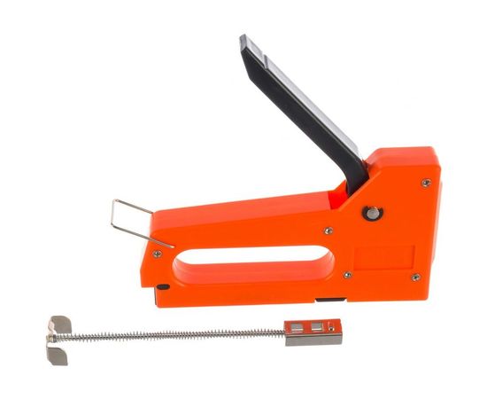 Мебельный пластиковый степлер со скобами 100 шт, тип скобы 53, 4-8 мм SPARTA 42001 – изображение 4