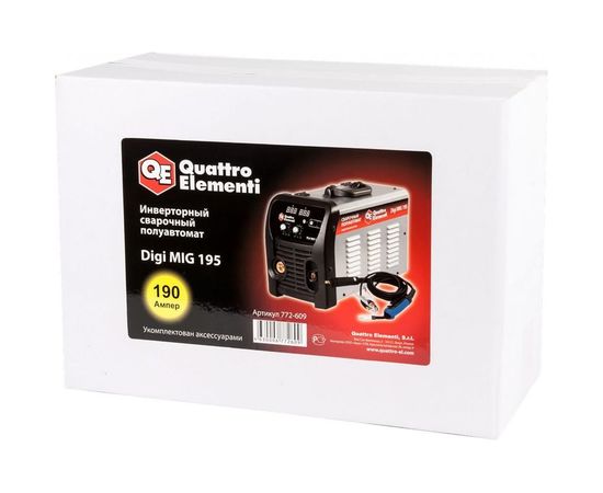 Инверторный аппарат полуавтоматической сварки QUATTRO ELEMENTI Digi MIG 195 772-609 – изображение 3