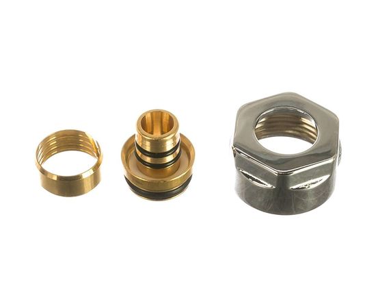 Резьбовое соединение для многослойной трубы SR Rubinetterie 16х3/4 Е хром, E383-2000C0F0 