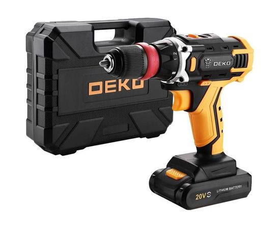 Аккумуляторная дрель-шуруповерт DEKO DKCD20FU-Li SET 3 063-4177 