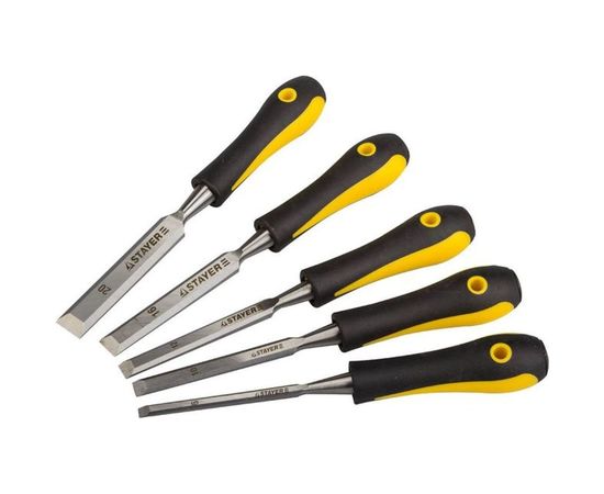 Набор стамесок-долот с двухкомпонентной рукояткой, 5шт Stayer HERCULES 18205-H5_z01 