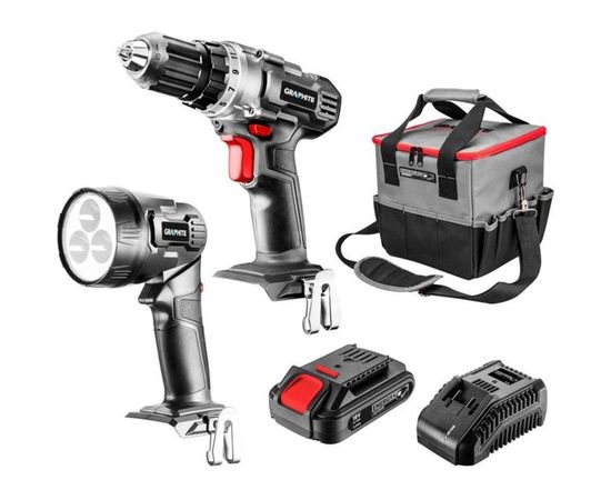 Набор аккумуляторных инструментов GRAPHITE Energy+ 58g016 