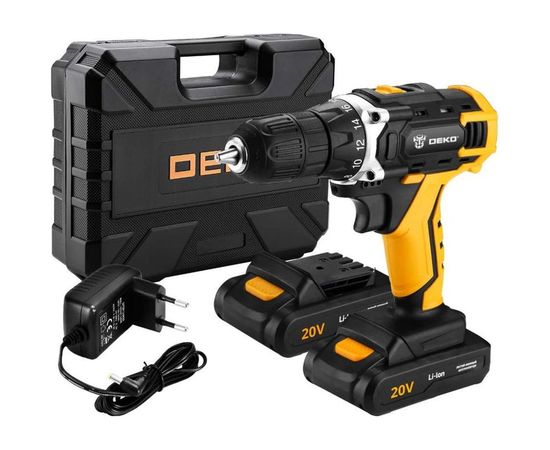 Аккумуляторная дрель DEKO 20B DKCD20FU-Li SET3 063-4172 