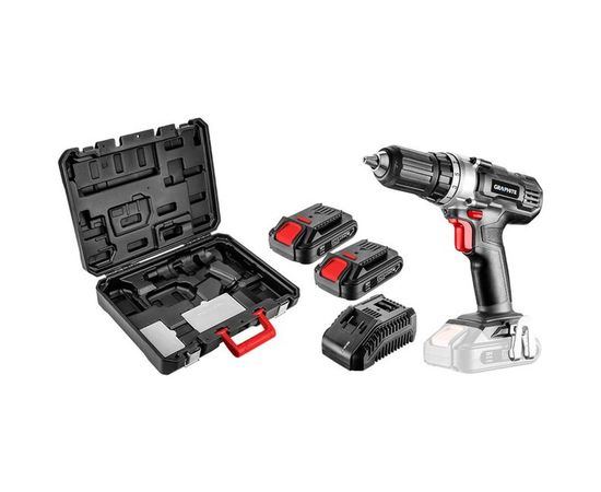 Аккумуляторная дрель-шуруповерт GRAPHITE Energy+ 58G006-SET2 