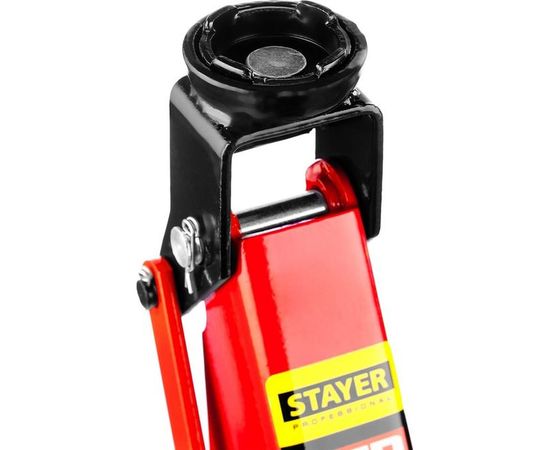 Гидравлический подкатной домкрат STAYER "RED FORCE", 2т, 130-350мм, в кейсе, 43153-2-K – изображение 7