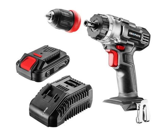 Аккумуляторная дрель-шуруповерт GRAPHITE Energy+ 58G022-SET2 – изображение 2