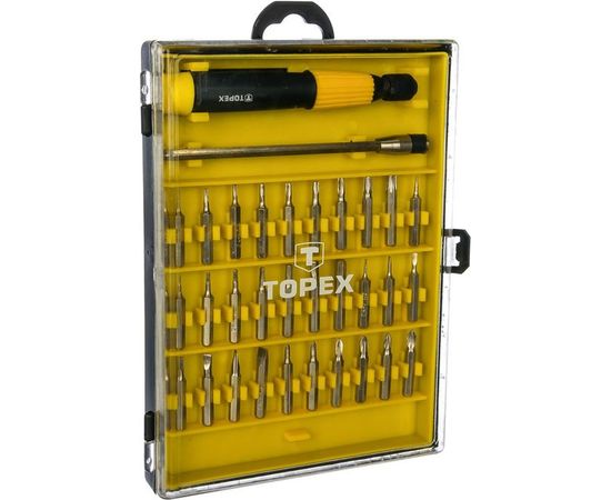 Набор сменных наконечников прецизионных с держателем 32 шт. TOPEX 39D555 – изображение 3