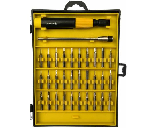 Набор сменных наконечников прецизионных с держателем 32 шт. TOPEX 39D555 – изображение 4