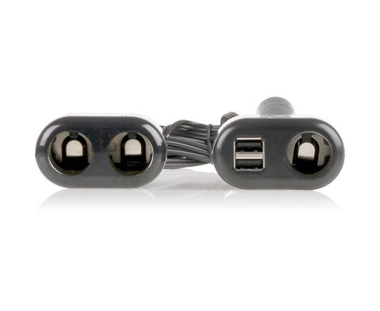 Разветвитель прикуривателя с удлинителем 2 м, 3 выхода + 2 USB Alca 511 410 – изображение 2