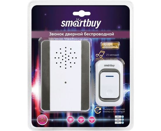 Дверной беспроводной звонок Smartbuy с цифр. код., IP44 SBE-11-DP7-25 – изображение 3