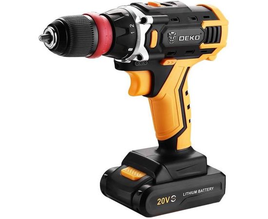 Аккумуляторная дрель-шуруповерт DEKO DKCD20FU-Li SET 3 063-4177 – изображение 2
