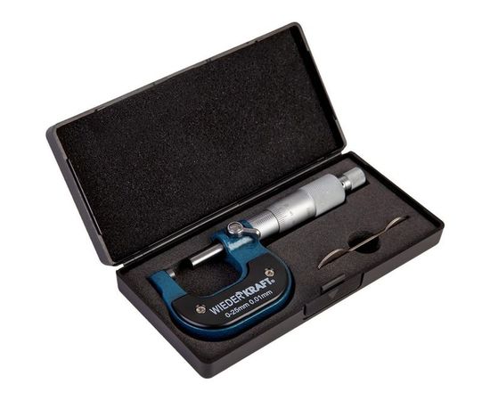 Микрометр WIEDERKRAFT нониусный, 0-25 мм, 0.01 мм WDK-MM2501 – изображение 3