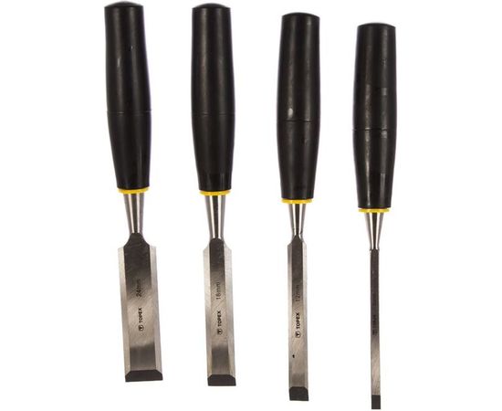 Стамески по дереву TOPEX 4 шт. 09A310 – изображение 5