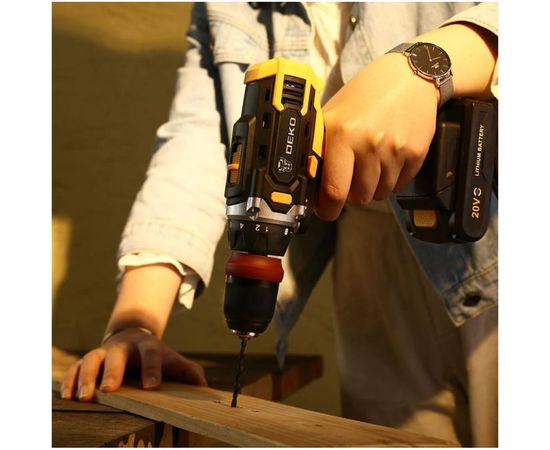 Аккумуляторная дрель-шуруповерт DEKO DKCD20FU-Li SET 3 063-4177 – изображение 7