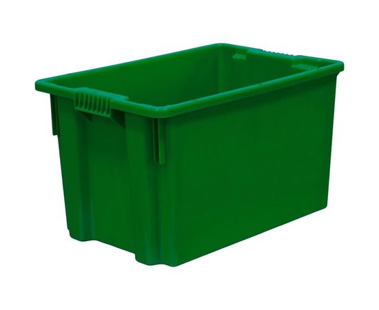 Ящик Тара.ру п/э 600х400х350 сплошной, зелёный 07718 