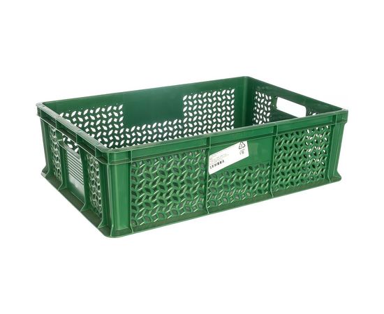 Ящик с ручками Тара.ру 600х400х180 мм, зеленый 16686 