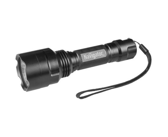 Фонарь Navigator, NPT-P03-18650, алюминий, профессиональный, 1 CREE LEDx10Вт, аккумулятор 3.7В, 2А 71583 