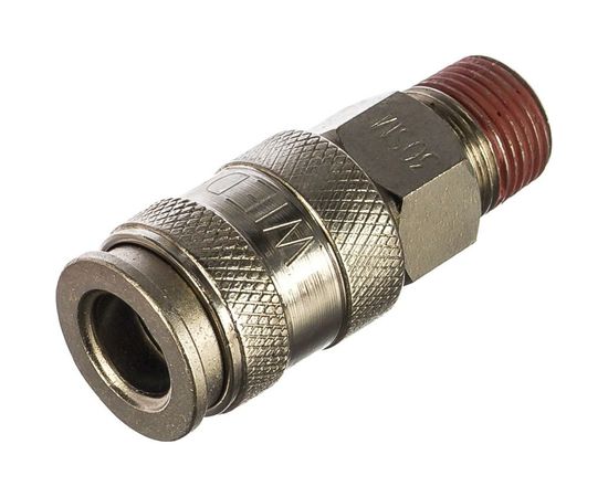 Соединение пневматическое быстроразъёмное 3/8"M WIEDERKRAFT WDK-830SMA 