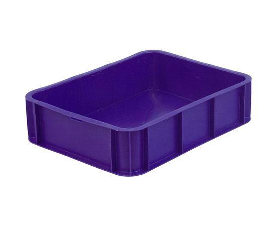 Ящик под пирожные Тара.ру п/э 430х330х110 без крышки, синий 00432 