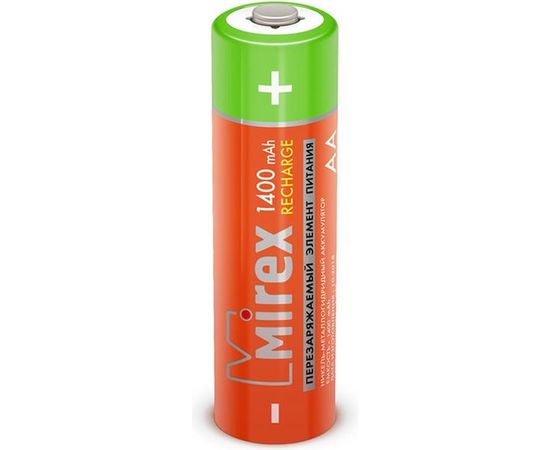 Аккумулятор Mirex, Ni-MH HR6 / AA 1400mAh 1,2V 2 шт ecopack 23702-HR6-14-E2 