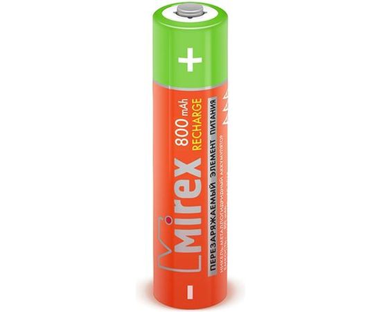 Аккумулятор Mirex, Ni-MH HR03 / AAA 800mAh 1,2V 2 шт ecopack 23702-HR03-08-E2 