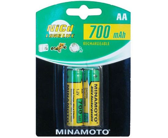 Аккумулятор Minamoto AA, 700mAh, 2 Card 3701 