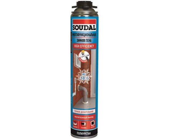 Многофункциональная зимняя пена SOUDAL пистолетная 750 мл 134575 