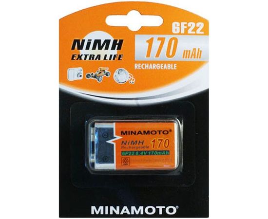Аккумулятор Minamoto 6F22, 170mAh, 1 Card 5111 