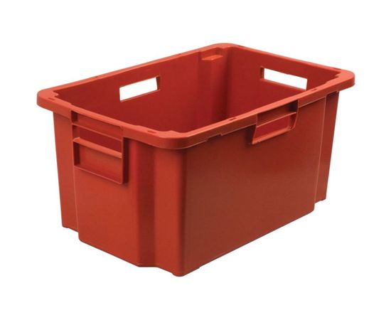 Мясной ящик п/э 600х400х300 сплошной, красный Тара.ру 19566 