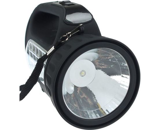 Аккумуляторный фонарь прожектор ЧИНГИСХАН 18 SMD, 1 Вт, LED, шнур 220В, резинопластик 198-041 – изображение 5