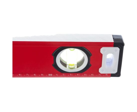 Алюминиевый фрезерованный уровень MATRIX 3 глазка, рукоятки, 1000 мм 34203 – изображение 3