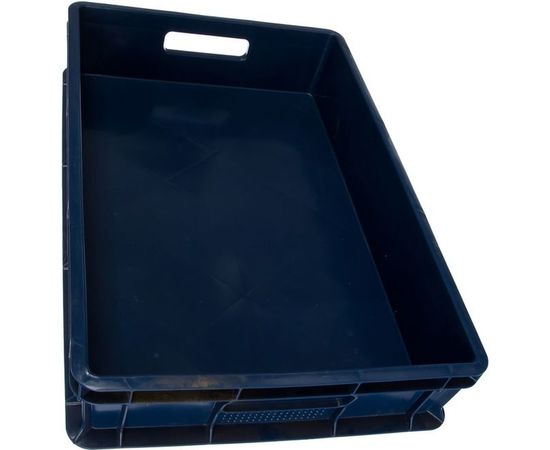 Сплошной ящик с ручками Тара.ру 600х400х120 мм, синий 17162 – изображение 2