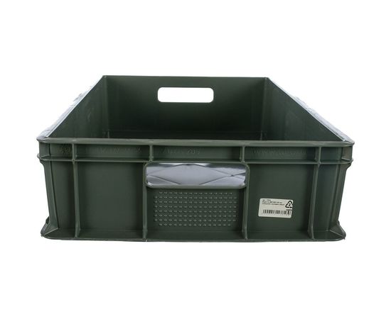 Сплошной ящик с ручками п/э 600*400*140 мм серый Тара.ру 17616 – изображение 2