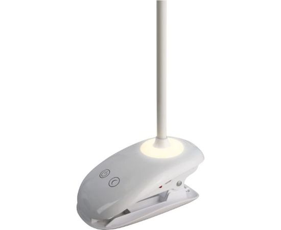 Настольный аккумуляторный светильник Ultraflash UF-705 с прищепкой, белый, 20LED С01 13254 – изображение 3