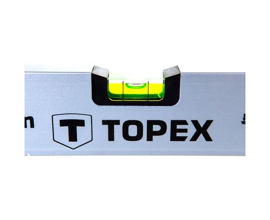 Алюминиевый анодированный уровень Topex 400 мм 3 глазка 29C301 – изображение 3