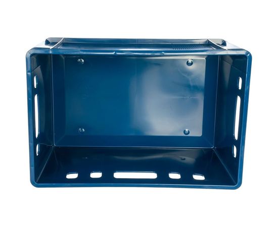 Мясной сплошной ящик, 600x400x300, синий Тара.ру Е3 06925 – изображение 2