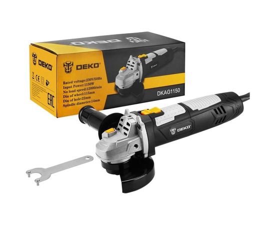 Угловая сетевая шлифмашина DEKO DKAG1150 063-2205 – изображение 6