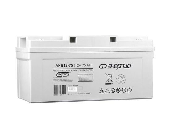 Аккумулятор Энергия АКБ 12-75 Е0201-0021 – изображение 7
