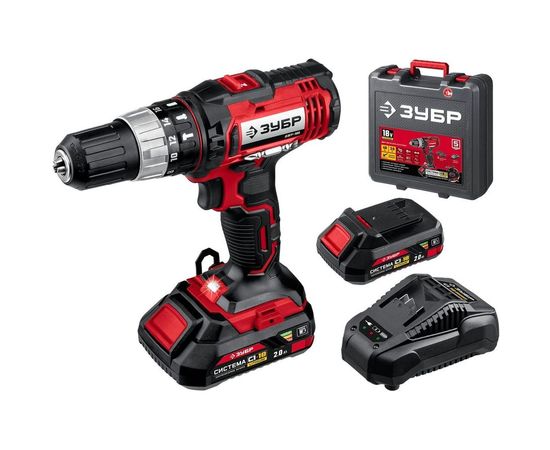 Ударная дрель-шуруповер ЗУБР ДШУ-185-22 – изображение 12